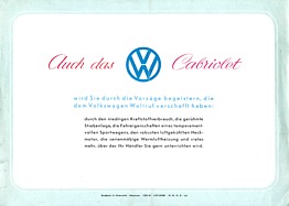 VW Cabriolet - 2-Sitzer - Prospekt (1949) - Seite 4 VW Cabriolet - 2-Sitzer - Prospekt (1949) - Seite 4