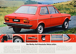 VW Derby - Verkaufsprospekt (1977) - Seiten 2 und 3 VW Derby - Verkaufsprospekt (1977) - Seiten 2 und 3