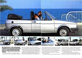 VW Golf Cabriolet - Verkaufsprospekt (1980) - Seiten 2 und 3 VW Golf Cabriolet - Verkaufsprospekt (1980) - Seiten 2 und 3