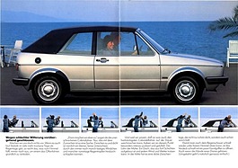 VW Golf Cabriolet - Verkaufsprospekt (1980) - Seiten 4 und 5 VW Golf Cabriolet - Verkaufsprospekt (1980) - Seiten 4 und 5