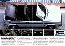 VW Golf Cabriolet - Verkaufsprospekt (1980) - Seiten 6 und 7 VW Golf Cabriolet - Verkaufsprospekt (1980) - Seiten 6 und 7