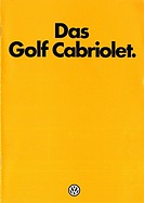 VW Golf Cabriolet - Verkaufsprospekt (1980) VW Golf Cabriolet - Verkaufsprospekt (1980)