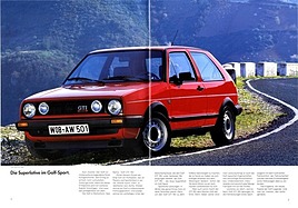 VW Golf GTI 16V - Verkaufsprospekt (1987) - Seiten 2 und 3 VW Golf GTI 16V - Verkaufsprospekt (1987) - Seiten 2 und 3