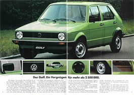 VW Golf - Verkaufsprospekt (1980) - Seiten 2 und 3 VW Golf - Verkaufsprospekt (1980) - Seiten 2 und 3