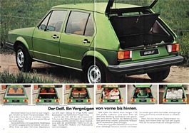 VW Golf - Verkaufsprospekt (1980) - Seiten 4 und 5 VW Golf - Verkaufsprospekt (1980) - Seiten 4 und 5