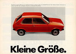 VW Polo – Verkaufsprospekt (1975) – Seite 3 VW Polo – Verkaufsprospekt (1975) – Seite 3