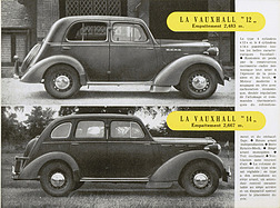 Vauxhall 12 und 14 – Verkaufsprospekt (1946, franz.) – Seite 4 Vauxhall 12 und 14 – Verkaufsprospekt (1946, franz.) – Seite 4