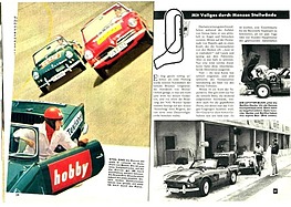 Vergleichstest NSU Wankel Spider vs Triumph Spitfire - Hobby 17/1965 - Seiten 40 und 41 Vergleichstest NSU Wankel Spider vs Triumph Spitfire - Hobby 17/1965 - Seiten 40 und 41
