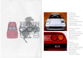 Verkaufsprospekt Ferrari 308 GTB (1976) - Seite 2 und 3 (b) Verkaufsprospekt Ferrari 308 GTB (1976) - Seite 2 und 3 (b)