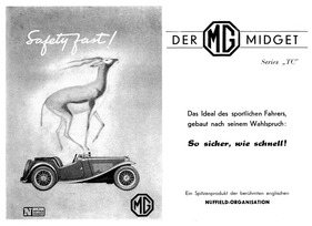 Verkaufsprospekt MG TC 1946 (deutsch) Verkaufsprospekt MG TC 1946 (deutsch)