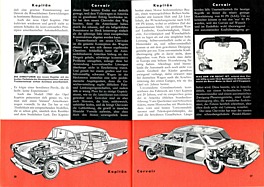 Verkehrte Autowelt - Opel Kapitän und Chevrolet Corvair - Hobby 12/1959 - Seiten 36 und 37 Verkehrte Autowelt - Opel Kapitän und Chevrolet Corvair - Hobby 12/1959 - Seiten 36 und 37