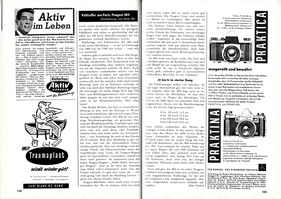 Volltreffer aus Paris - Peugeot 404 - Hobby 8 1960 - Seiten 134 und 135 Volltreffer aus Paris - Peugeot 404 - Hobby 8 1960 - Seiten 134 und 135