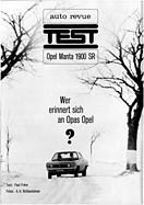 Wer erinnert sich an Opas Opel - Test Opel Manta SR - Auto Revue 4/1971 - Seite 20 Wer erinnert sich an Opas Opel - Test Opel Manta SR - Auto Revue 4/1971 - Seite 20