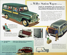Willys Station Wagon De Luxe - Verkaufsprospekt (1956) - Seiten 4 und 5 Willys Station Wagon De Luxe - Verkaufsprospekt (1956) - Seiten 4 und 5