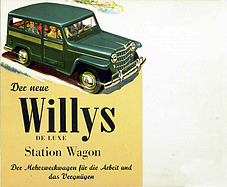 Willys Station Wagon De Luxe - Verkaufsprospekt (1956) Willys Station Wagon De Luxe - Verkaufsprospekt (1956)