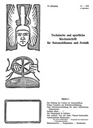 Titelblatt der Nummer 15 von Automobil-Revue Zeitungen 1915