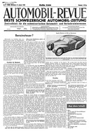 Titelblatt der Nummer 3 von Automobil-Revue Zeitungen 1948