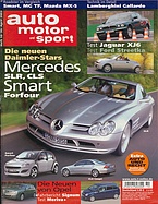 Titelblatt der Nummer 10 von auto motor und sport 2003