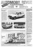 Titelblatt der Nummer 38 von Automobil-Revue Zeitungen 1981