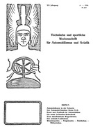 Titelblatt der Nummer 11 von Automobil-Revue Zeitungen 1916