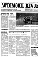 Titelblatt der Nummer 31 von Automobil-Revue Zeitungen 1965