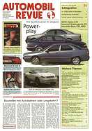 Titelblatt der Nummer 25 von Automobil-Revue Zeitungen 1997