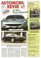 Titelblatt der Nummer 40 von Automobil-Revue Zeitungen 1997
