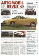 Titelblatt der Nummer 24 von Automobil-Revue Zeitungen 1997