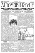 Titelblatt der Nummer 28 von Automobil-Revue Zeitungen 1925
