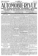 Titelblatt der Nummer 5 von Automobil-Revue Zeitungen 1922