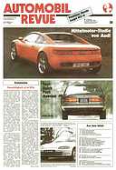 Titelblatt der Nummer 38 von Automobil-Revue Zeitungen 1991