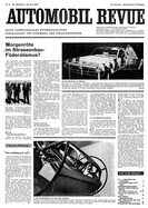 Titelblatt der Nummer 19 von Automobil-Revue Zeitungen 1967