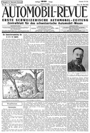 Titelblatt der Nummer 27 von Automobil-Revue Zeitungen 1925