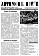 Titelblatt der Nummer 28 von Automobil-Revue Zeitungen 1959