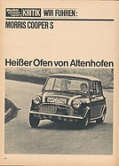 AMS 1/1967 - wir fuhren den Morris Mini Cooper S von Altenhofen