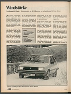 auto motor und sport / Nr. 1 / 1981 – Windstärke (Testbericht)