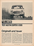 AMS 13/1966 - Originell und teuer - Mini Cooper S 1300 im Test
