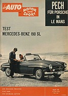 auto motor und sport / Nr. 15 / 1960 - Titelseite