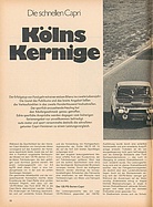 AMS 2/1970 - die schnellen Capri - Kölns Kernige