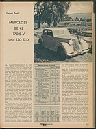 AMS 22/1953 - Test Mercedes-Benz 170 S-V und 170 S-D