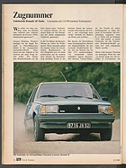 auto motor und sport / Nr. 23 / 1980 – Zugnummer (Testbericht)