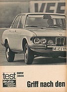 AMS 26/1968 - Test BMW 2500 - Griff nach den Sternen
