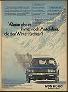 auto motor und sport / Nr. 6 / 1969 - NSU Ro 80 Werbung für Winterfahrten
