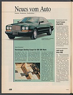 AMS 7/1991 - Viersitziges Bentley Coupé für 500'000 DM