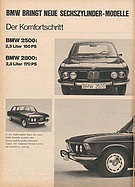 AMS 9/1968 - Vorstellung BMW 2500 und 2800