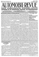 Titelblatt der Nummer 76 von Automobil-Revue Zeitungen 1935