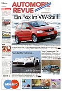 Titelblatt der Nummer 12 von Automobil-Revue Zeitungen 2005