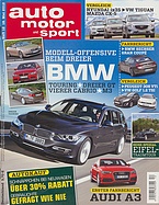 Titelblatt der Nummer 12 von auto motor und sport 2012