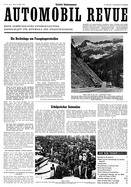 Titelblatt der Nummer 15 von Automobil-Revue Zeitungen 1959