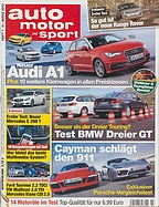 Titelblatt der Nummer 7 von auto motor und sport 2013
